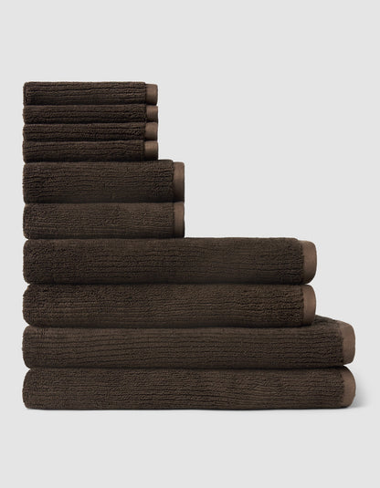 Complete Ribbed Terry Bath Bundle