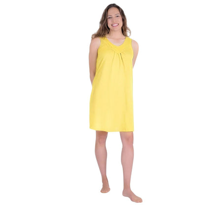 Women's Moisture Wicking Gathered Tank Nightgown