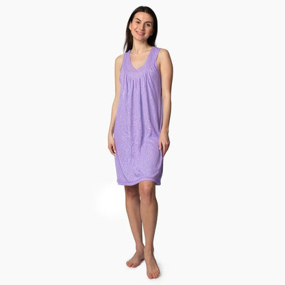Women's Moisture Wicking Gathered Tank Nightgown